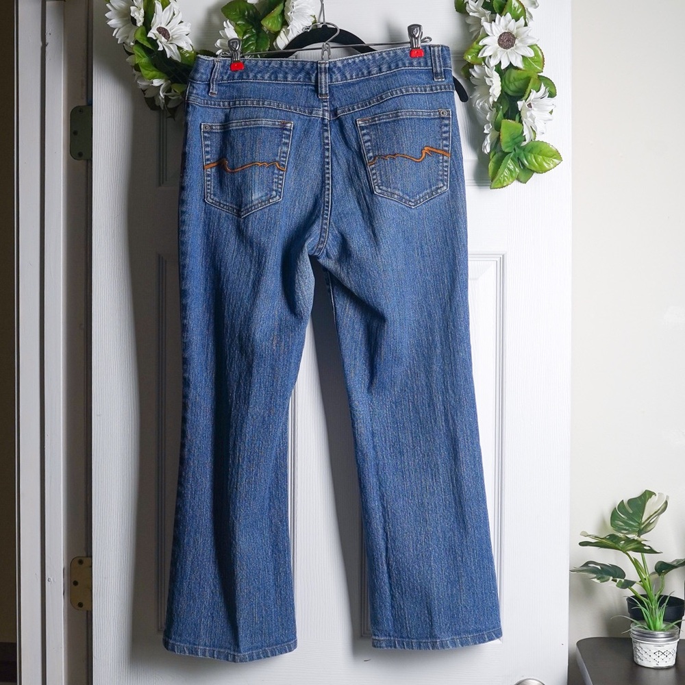 Nicole Miller Straight Leg Jeans Mid Rise size 12 - Picture 2 of 6